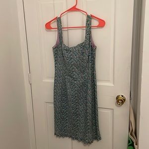 Vintage Nanette Lepore Square Neck Dress with Ruffle Hem